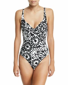 Tory Burch Swimwear Pomelo Floral One-Piece Ivory Pomelo Floral MD (Women's 8-10 - Picture 1 of 1