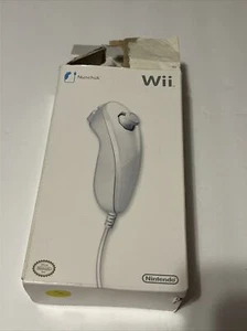 Nintendo Wii white Nunchuk (Nunchuck) OEM Genuine BRAND NEW box damaged - Picture 1 of 3