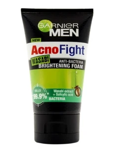 GARNIER MEN FOAM ACNO FIGHT WASABI ANTIBACTERIAL BRIGHTENING FOAM 100 ml - Picture 1 of 10