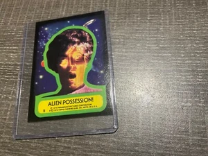 RARE Star Trek Trading Card Sticker 1976 Topps PSA 5 Alien Possession vtg - Picture 1 of 6