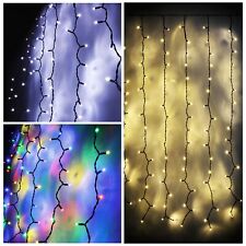 102 LED Fairy Outdoor String Curtain Window Hanging Lights Christmas Connectable