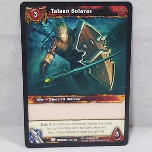 World Of Warcraft War Of The Elements Talaan Solaras 146/220 TCG Card - Picture 1 of 2