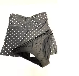 NEW 2pc Mossimo Black Tankini Top L; BCBG Black Bikini L Swimwear #049 - Picture 1 of 3