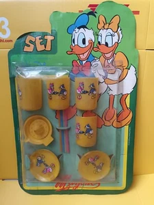 Vintage 80'S Disney Donald Duck Set of Plates, Cups, etc. #1 Unopened ARGENTINA - Picture 1 of 12