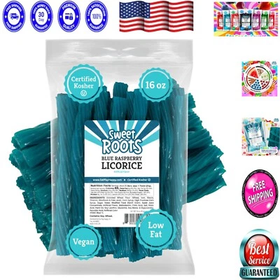 Blue Raspberry Licorice Twists – Jumbo 16 oz - Soft Chewy Candy Delight - Image 1 of 4