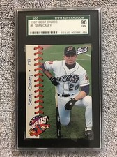 1997 Best Cards SEAN CASEY Rookie RC  SGC 98 Gem Mint Indians