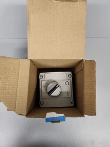 New BACO LBX12510 224216 Rotary Switch w/ Enclosure Black & Gray Open BOx - Picture 1 of 2