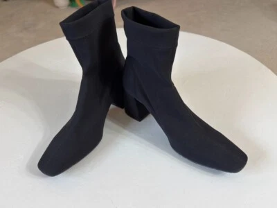 Pedro Garcia Idoia Calcetín Botín Mujer Puntera Cuadrada Negro Talla US9.5 EU39.5 Foto 1 de 4