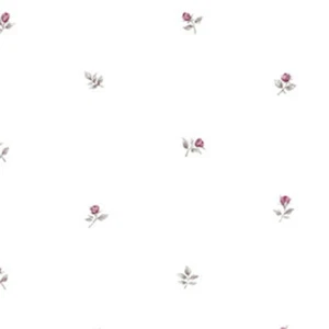 Cavalier Wall Liner RG35720 Rose Buds Wallpaper Pink, Grey - Picture 1 of 2