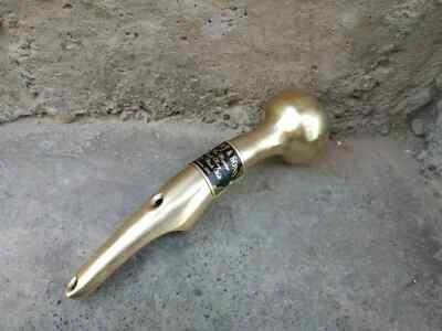 Cabeza de latón Hame mango hecho a mano para bastón de madera para caminar Foto 1 de 3