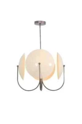 Mid Century Modern Sputnik Brass Ceiling Pendant Chandelier Light Fixture - Image 1 of 4