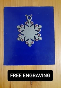 GRABADO GRATIS (PERSONALIZADO) Adorno Copo de Nieve de Peltre Gloria Duchin - Imagen 1 de 5