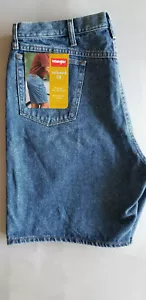 WRANGLER HERO Men Relaxed 100% Cotton Denim Work Wear Shorts - Size 40 x 9 Blue - Picture 1 of 5
