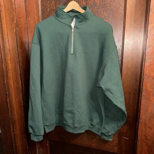 JERZEES Men's 1/4-Zip Stand Up Collar Sweatshirt 50/50 Blend New - Picture 1 of 4