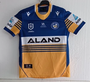 Parramatta Eels NRL Macron Home Jersey Rugby Shirt M Size Australia League Aland - Bild 1 von 21
