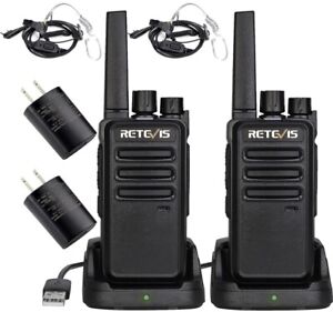 Retevis RT68 Walkie Talkies Rechargeable,Portable FRS Two-Way Radios for Adults