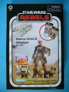 STAR WARS 3.75" VINTAGE COLLECTION EXCLUSIVE - SABINE WREN & CHOPPER 2-PACK MIB - Picture 1 of 5