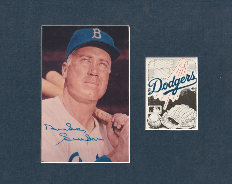 Brooklyn and LA Dodgers signed Cards, Postcards, Photos, Choice of 152 COA JL22 - Image 1 of 1