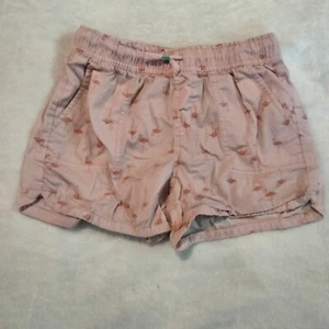 Gap Kids Large Flamingo Shorts Pink Girls Shorts Drawstring - Picture 1 of 6