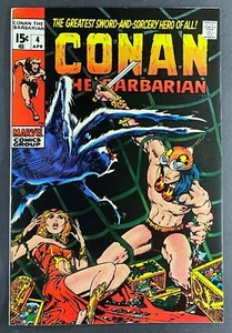 Cubierta/arte de Barry Windsor-Smith de Conan el Bárbaro (1970) #4 en muy buen estado+ (8,5) - Imagen 1 de 2