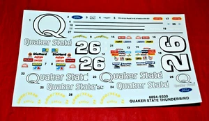 AMT 1993 Nascar Ford Thunderbird Brett Bodine Decal Sheet 1/25 - Picture 1 of 1