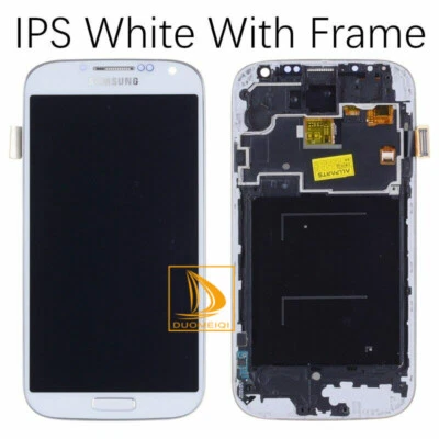 Display LCD Samsung Galaxy S4 GTi9505 touch screen assemblaggio cornice sostituita bianco - Immagine 1 di 2