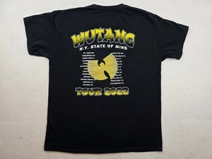 Camiseta de rap Wu Tang Clan OG Logo NY State Of Mind 2022 Tour doble cara talla grande - Imagen 1 de 7