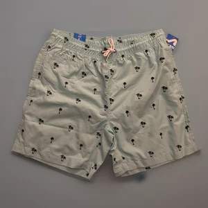 Neu mit Etikett Surf Style Herren Größe Large blau Badehose Futter bestickt Palmen - Bild 1 von 2