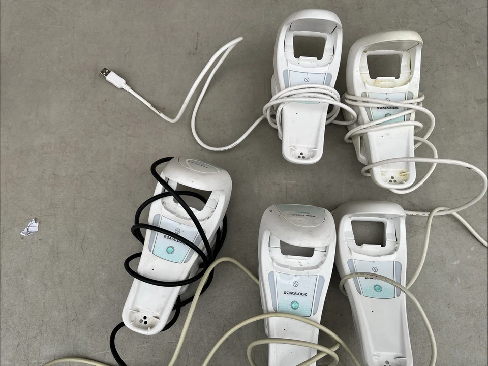 Bases de carga/bases de carga Datalogic WLC4090 solo con cables se venden como están lote de 5 Foto 1 de 4