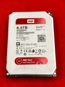WD RED NAS 3.5" SATA HARD DRIVE 8TB NASWARE 3.0 WD80EFZX-68UW8N0 5.4K RPM - Picture 1 of 5