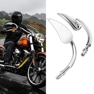 Espejos retrovisores laterales lágrima para moto Honda Rebel 250 300 450 500 10 mm EE. UU. Foto 1 de 4