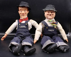Laurel & Hardy 1983 Goldberger Doll Set Ventriloquist Dummy ZJ16917 - Picture 1 of 7