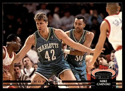 1992-93 Stadium Club Mike Gminski Charlotte Hornets #175 - Image 1 of 2