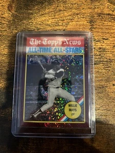 2025 Topps Heritage - All-Time All-Stars Willie Mays #341 Burgundy Sparkle - Picture 1 of 6