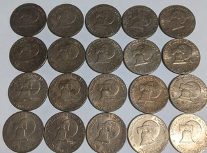 1976 P & D T2 Bicentennial Eisenhower Ike Roll 20 Coin Lot *PLEASE READ DESC.* - Picture 1 of 8