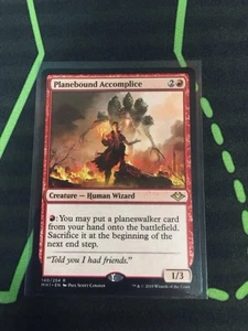 MTG Magic The Gathering Planebound Accomplice LP Rare Planeswalker Tutor - Picture 1 of 1