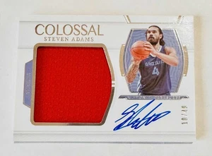 Steven Adams 2021-22 Panini National Treasures Colossal Game Used Patch Auto /49 - Picture 1 of 1