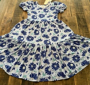 Dot Dot Smile size 8/10 Girls blue floral Tier dress New - Picture 1 of 4