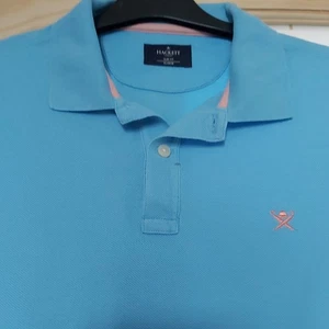 MENS HACKETT BLUE POLO.SIZE XL SLIM FIT - Picture 1 of 4