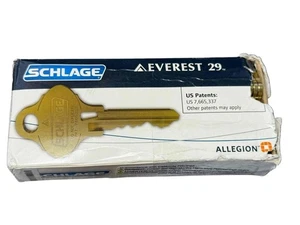 NUEVA Caja de 44 Llaves Schlage Everest 29 en Blanco .35-268-EV.468.T125.DE - Imagen 1 de 4