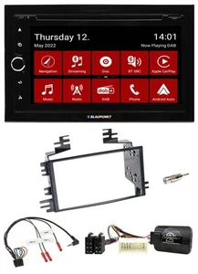 Blaupunkt 2DIN Lenkrad Bluetooth USB TMC DAB Navigation für Kia Sportage II 2005 - Bild 1 von 11