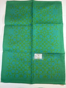 Le Jacquard Français "Mosaic" Hand Towel Green Cotton 15x21 made in France - Picture 1 of 5