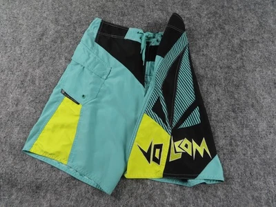 Vintage Volcom Board Shorts Mens 32 Blue Big Logo Modtech Swim Trunks USA Y2K - Image 1 of 4