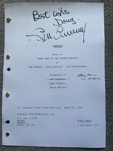 James Bond 007 Unproduced Film Script ‘Warhead.’ Sean Connery. - Picture 1 of 2