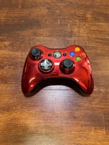Xbox 360 Rot Metallic Wireless Controller Chrome Series OEM - Bild 1 von 3