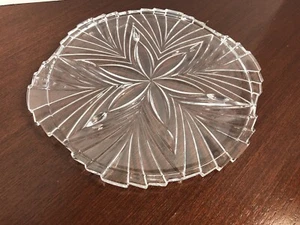 Noritake Full-Leaded Crystal Cake Plate West German - Picture 1 of 11