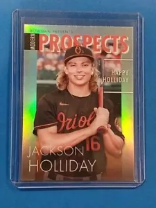 JACKSON HOLLIDAY 2023 BOWMAN CHROM REFRAKTOR MODERNE AUSSICHTEN #MP-4 ORIOLES - Bild 1 von 3