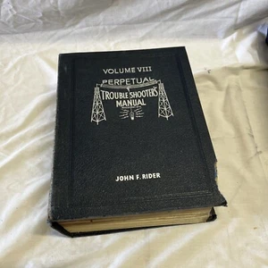 Perpetual Troubleshooter's Manual, Vol VII, John F Rider, Hardcovered Book 1937 - Bild 1 von 2