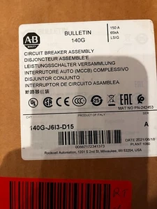 Allen Bradley 140G-J6I3-D15 circuit breaker 250AMP New. - Picture 1 of 2