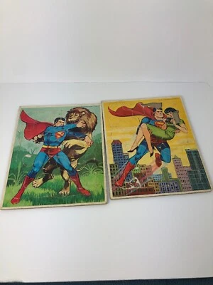 Vintage 1966 Superman Tray Puzzles Lot - Image 1 of 4